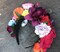 Frida Kahlo Mexican Flower Crown Headband Party Costume Dia de Los Muertos Day of The Dead Headpiece NC12